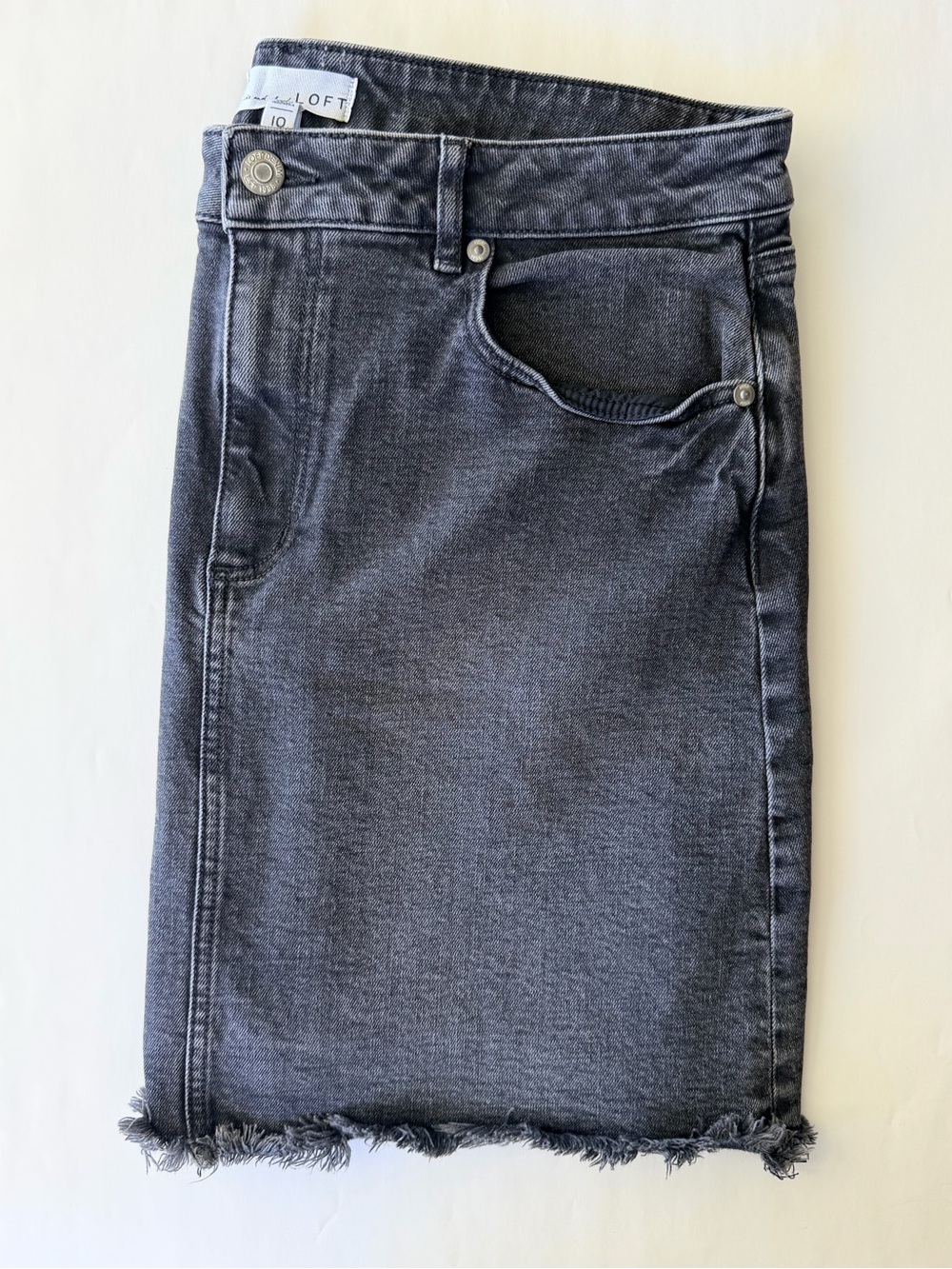 Loft denim mini skirt